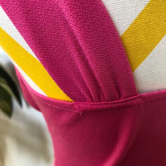 Vintage Y2K Pink Sleeveless Top Ruched Bodice Women Small Ann Taylor Shirt - Picture 3 of 8